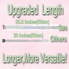 Celinabella comb-and-ribbon kit included for easy, secure wear during events.