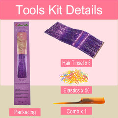 CelineBella 80 strands per piece create a dense, shiny festive texture