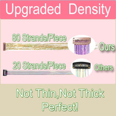 CelineBella accessories include rat-tail comb and rubber bands for quick installation.