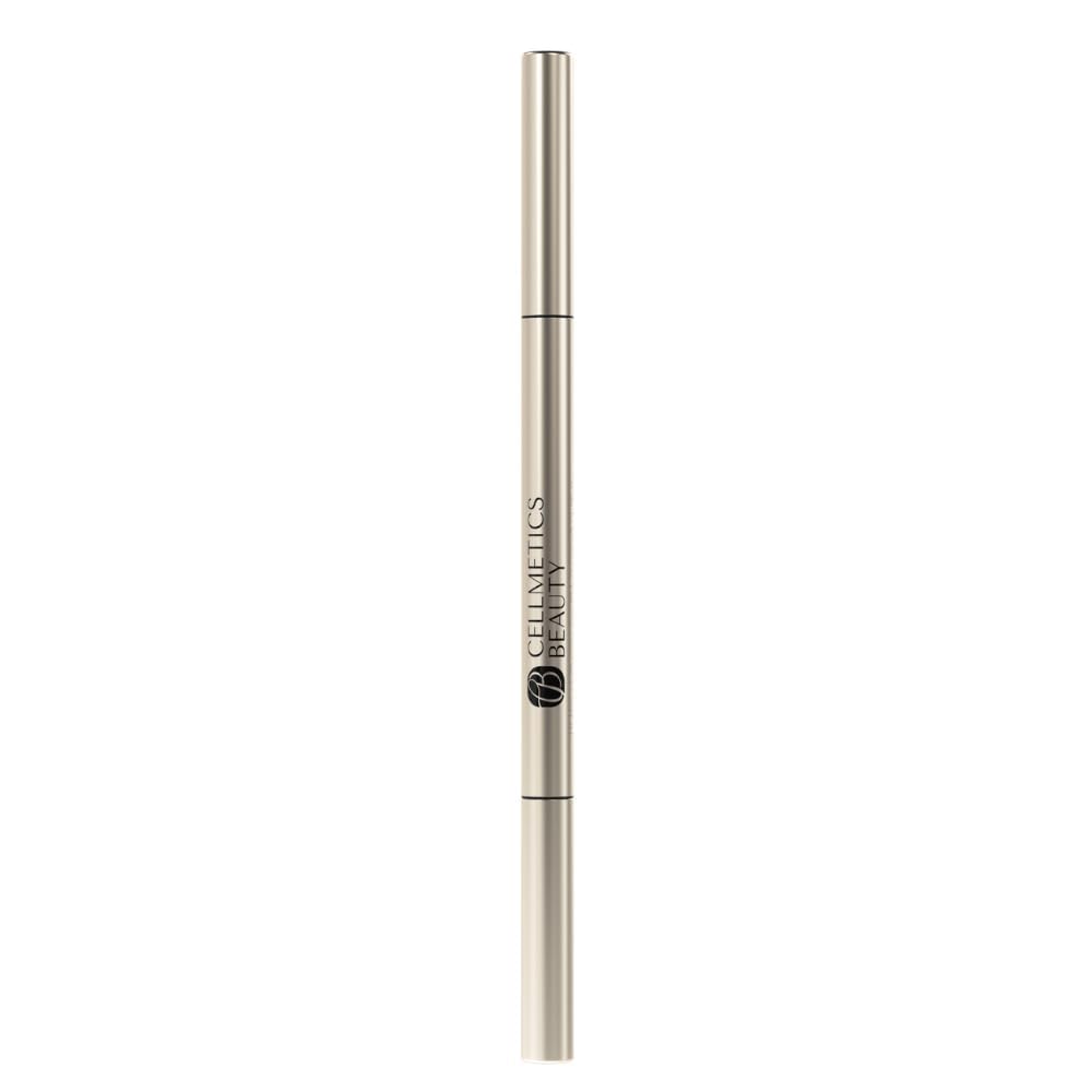 Cellmetics Beauty Ultra-Slim Precision Eyebrow Pencil tip closeup for hair-like strokes and natural definition.
