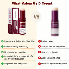 Celuriane balm stick on the neck area for smooth, hydrated skin.