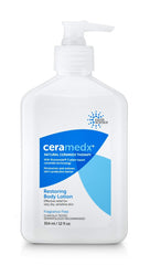 Ceramedx Body Lotion 12 oz bottle for daily moisture and soft, hydrated skin.