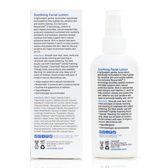 Ceramedx soothing facial lotion pump close-up for easy daily application.