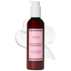 Ceremonia Guava Leave-In Conditioner bottle delivering deep hydration for dry hair