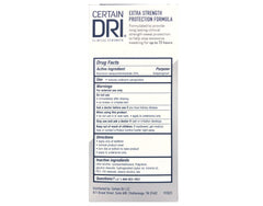 Certain Dri anti-perspirant solid closeup of smooth bar for easy application