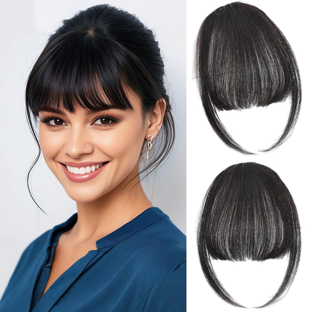 Cesomeey clip in bangs real hair for natural daily styling.