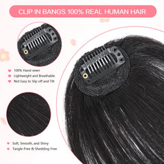 Cesomeey daily wear bangs clip for instant look refresh.