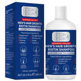 Ceson&Cesun rosemary biotin shampoo bottle front promotes a thicker look.