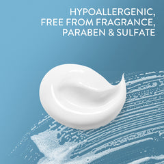 Cetaphil Acne Relief Body Wash foam on skin illustrates cleansing action