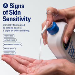 Cetaphil face wash foam texture close-up, light and non-stripping cleanse.