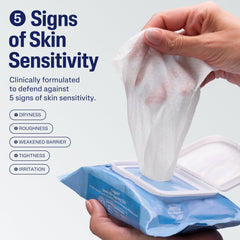 Cetaphil fragrance-free wipes ideal for sensitive skin daily cleansing.
