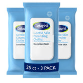 Cetaphil Gentle Skin Cleansing Cloths with flip-top closure for quick, mess-free cleansing.
