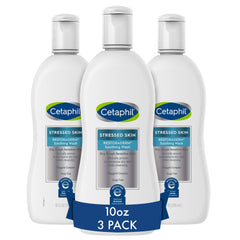 Cetaphil Restoraderm Soothing Wash bottle front view, gentle cleanser for dry, sensitive skin.