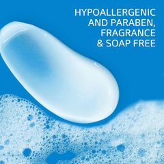 Cetaphil Restoraderm Soothing Wash three-pack layout, value for sensitive skin routines.