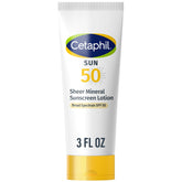 Cetaphil Sheer Mineral Sunscreen on face and body for gentle daily protection.