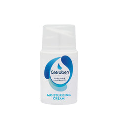 Cetraben Cream 50ml bottle close-up for hydration and comfort