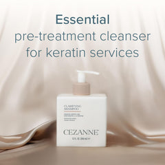 Cezanne Clarifying Shampoo lather demonstrates cleansing power for refreshed hair