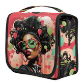 cfpolar travel toiletry bag with hanging hook keeps cosmetics accessible on the go.
