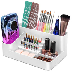 CGBE Nail Drill Holder with 28 holes keeps bits organized and within reach for efficient workflow.