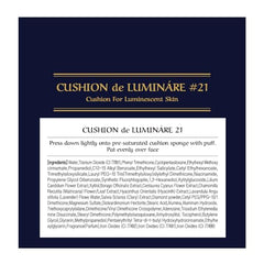 CHALLANS DE LUMINÁRE compact open view of cushion formula