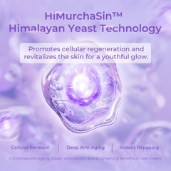 CHANDO HIMALAYA Repair Face Cream texture close-up shows smooth, quick absorption.