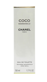 Chanel Coco Mademoiselle EDT bottle front view, classic feminine fragrance for daily wear