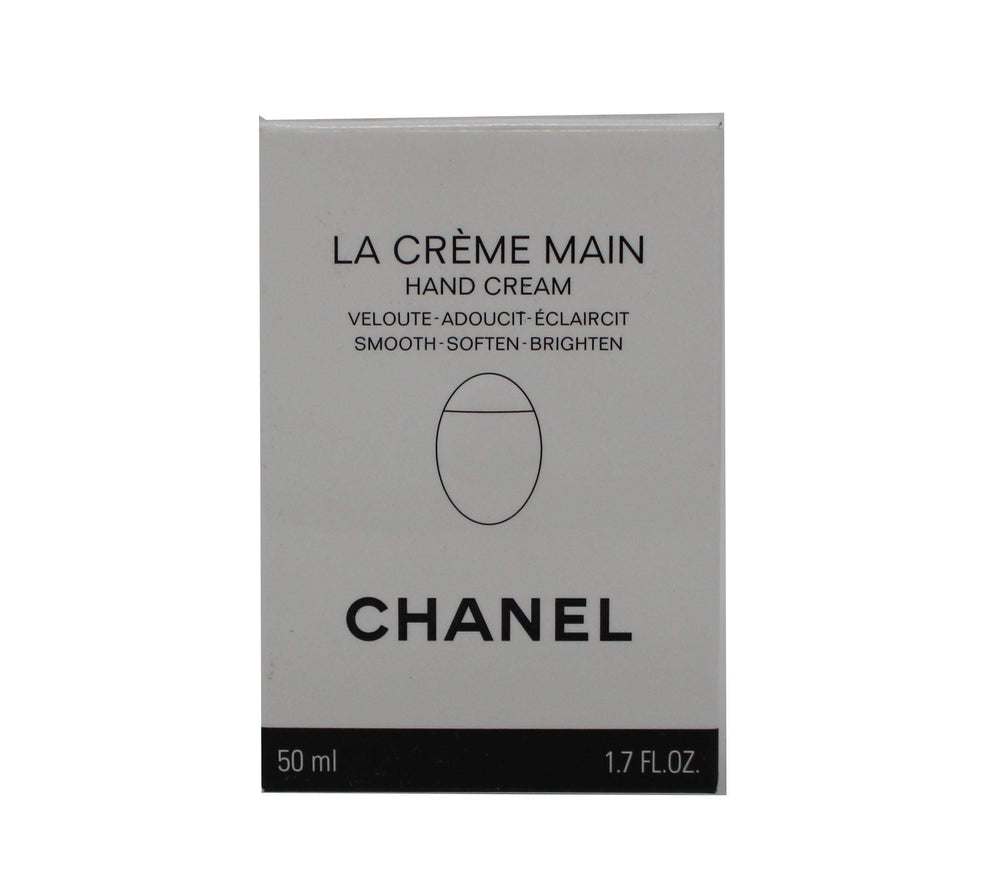 CHANEL La Crème Main bottle provides luxurious hand hydration.