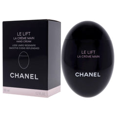 CHANEL Le Lift Creme Main glow on skin suggests hydrated, refined look