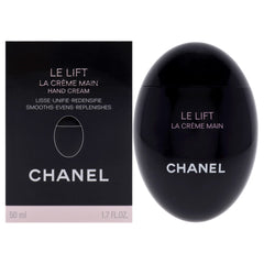 CHANEL Le Lift Creme Main jar enhances hydration for smoother hands