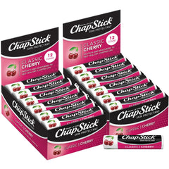 ChapStick Cherry bulk 24-pack packaging showing convenient lip care for on‑the‑go use