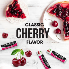 ChapStick Cherry lip balm stick close-up with smooth glide