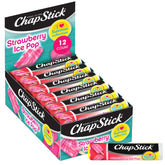 ChapStick Lip Moisturizer Strawberry Ice Pop tube offers refreshing hydration for lips