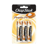 ChapStick Pumpkin Pie triple pack front view for portable lip care