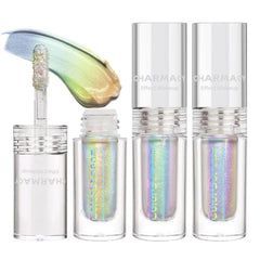 CHARMACY multichrome eyeshadow front view shows shifting colors for dynamic day-to-night looks.