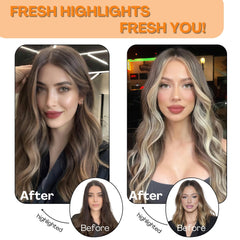 Charmele soft texture extensions easy styling and curling.