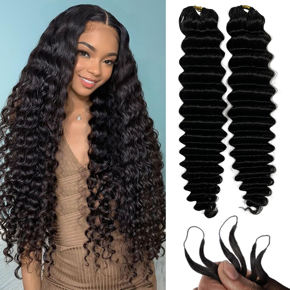 CHARMING YOU feather crochet bundles offer a natural full look.