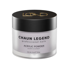 Chaun Legend acrylic powder muted lavender gray for elegant nails
