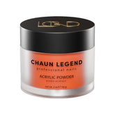 Chaun Legend neon orange acrylic powder for bold nails with salon-grade coverage.