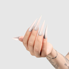 Chaun Legend Basic Pitch brush applicator demonstrates precise, smooth application for flawless at-home manicures.