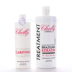 CHELLY Clarifying Shampoo bottle for deep cleansing and residue removal.