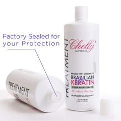Chelly smooth hair hands conveys sleek, manageable results after treatment