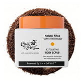 Chemist at Play exfoliating body scrub with coffee and AHAs for smoother, revitalized skin