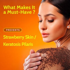 Chemist at Play body scrub aiding tan reduction for even skin tone