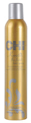 CHI Keratin Flex Finish spray bottle delivering flexible hold for all-day style