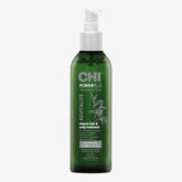 CHI PowerPlus revitalizing hair treatment bottle; scalp soothing action.