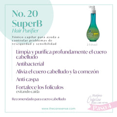 Chihtsai No.20 spray demonstrates dry scalp care and nourishment.