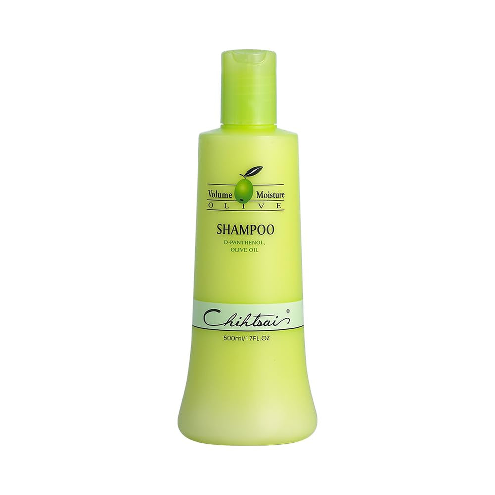 Chihtsai Volume Moisture Olive Shampoo bottle ready for cleansing and nourishment.