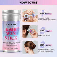 Chikyo Edge Brush helps tidy edges for a neat slick-back style