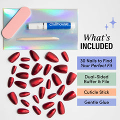 Chillhouse cuticle stick for prep and clean lines before application.
