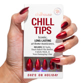 Chillhouse She’s on Holiday almond tips for a flawless almond manicure.